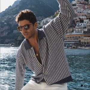 Yellow Label Co Men’s Checkered Cardigan